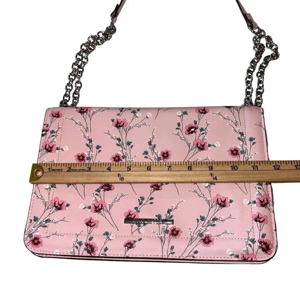 Steve Madden Pink Cherry Blossom Floral Shoulder Bag Preppy Clean Girl Summer - Picture 12 of 13